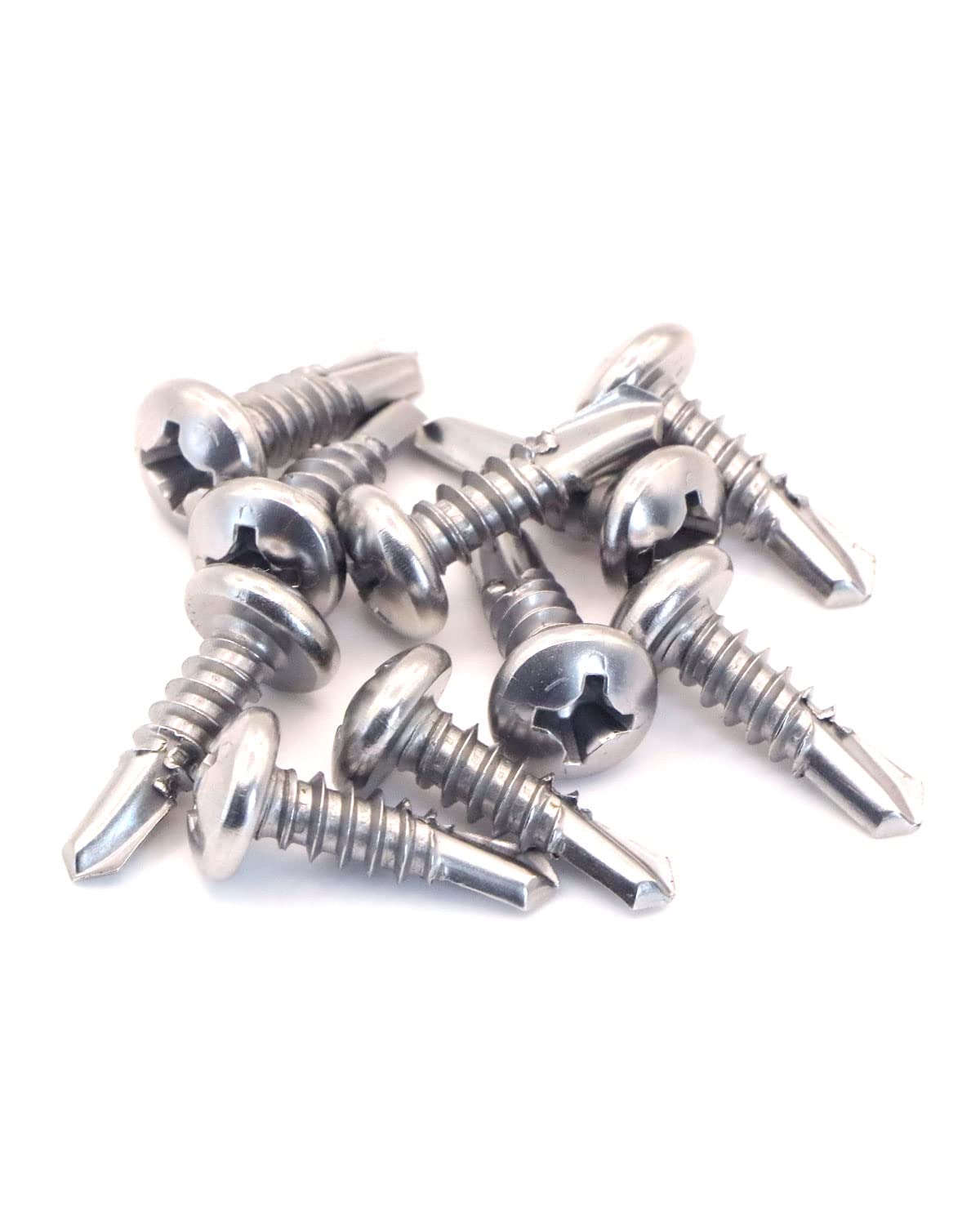 IMScrews #12 x 3/4" Sheet Metal Screws - Self Tapping Screws -  Pan Head, Phillips Drive, 410 Stainless Steel, Pack of 50 - image 4