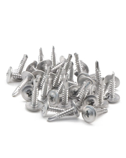 IMScrews #10 x 3/4" Truss Washer Head Self Tapping Screws, 410 Stainless Steel Sheet Metal Screws, Pack of 200 - image 4