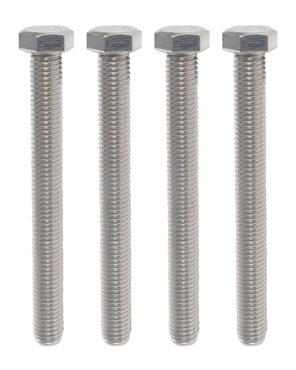 IMScrews Hex 1/4-20 x 5" Long Machine Screws, 304 Stainless Steel Bolts, Pack of 10