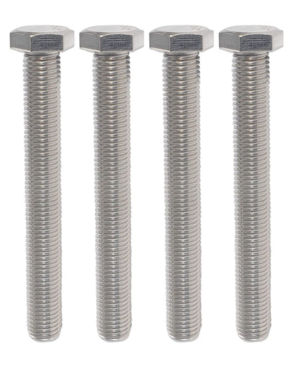 IMScrews Hex 5/16-18 x 5" Long Machine Screws, 304 Stainless Steel Bolts, Pack of 10