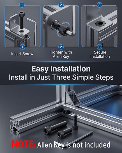 IMSCREWS M8-1.25 x 40mm Black 304 Stainless Steel Socket Head Cap Screws, Heavy Duty Rust Resistant Natural Black Hex Allen Bolts for Equipment and Machinery 20Pcs - image 4