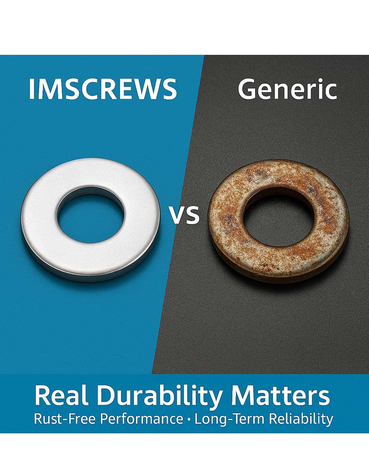 IMScrews M6 304 Stainless Steel Flat Washers for Bolts and Screws - Pack of 100 - Durable Hardware Essentials - image 6