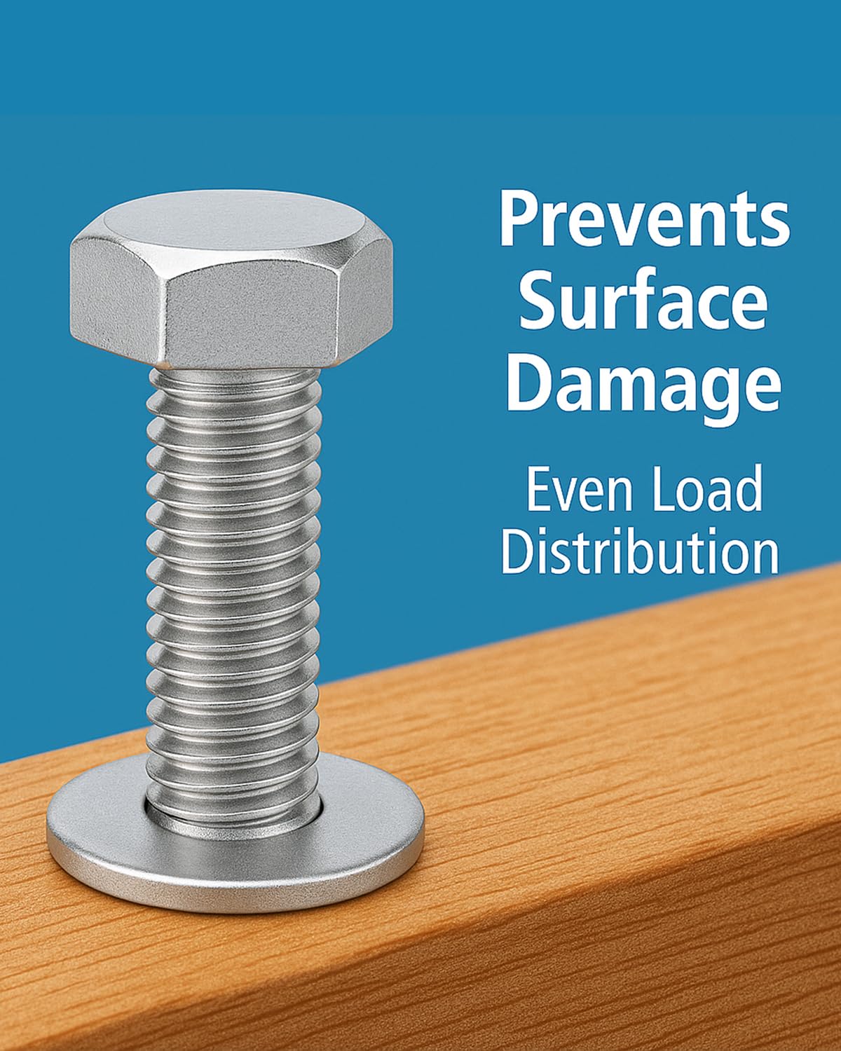 IMScrews M6 304 Stainless Steel Flat Washers for Bolts and Screws - Pack of 100 - Durable Hardware Essentials - image 3