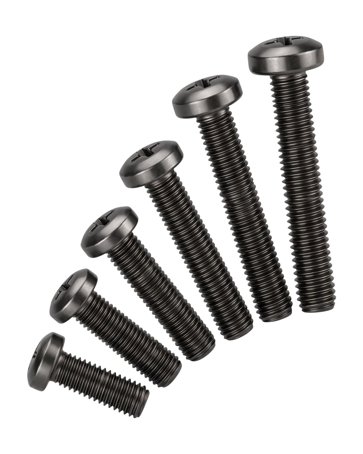 IMSCREWS M2-0.4 x 12mm 400 Pcs Black Metric Machine Screws 304 Stainless Steel Phillips Pan Head Bolts Fully Threaded for 3D Printer PC - image 9