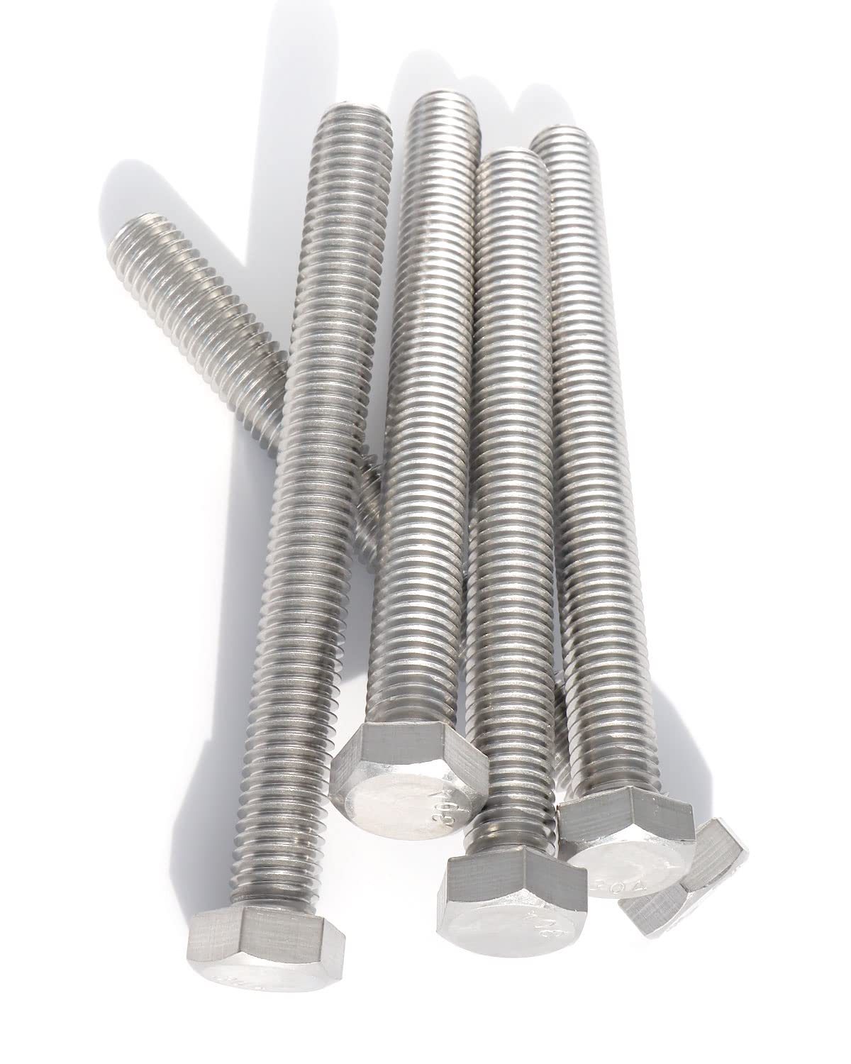 IMScrews Hex 1/2-13 x 5" Long Machine Screws, 304 Stainless Steel Bolts, Pack of 5 - image 4