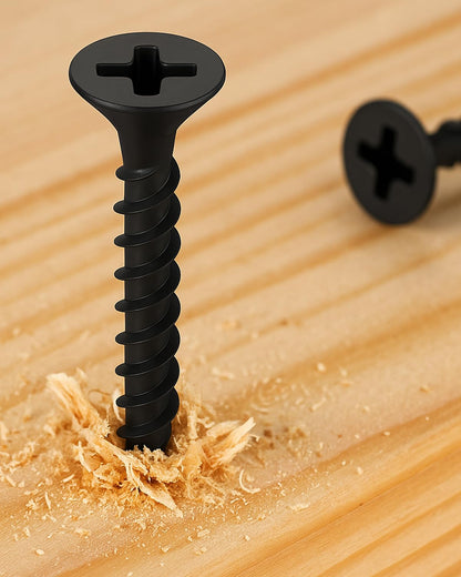 IMSCREWS #7 x 3/4" Self-Tapping,304 Stainless Steel Black Flat Head Phillips Wood Screws,Pack of 50 ¡ª Anti-Rust, Sharp Point, Black Coated Finish for Wood, Metal & Plastic - image 5