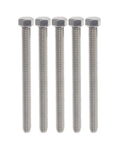 IMScrews Hex 1/4-20 x 4" Long Machine Screws, 304 Stainless Steel Bolts, Pack of 15