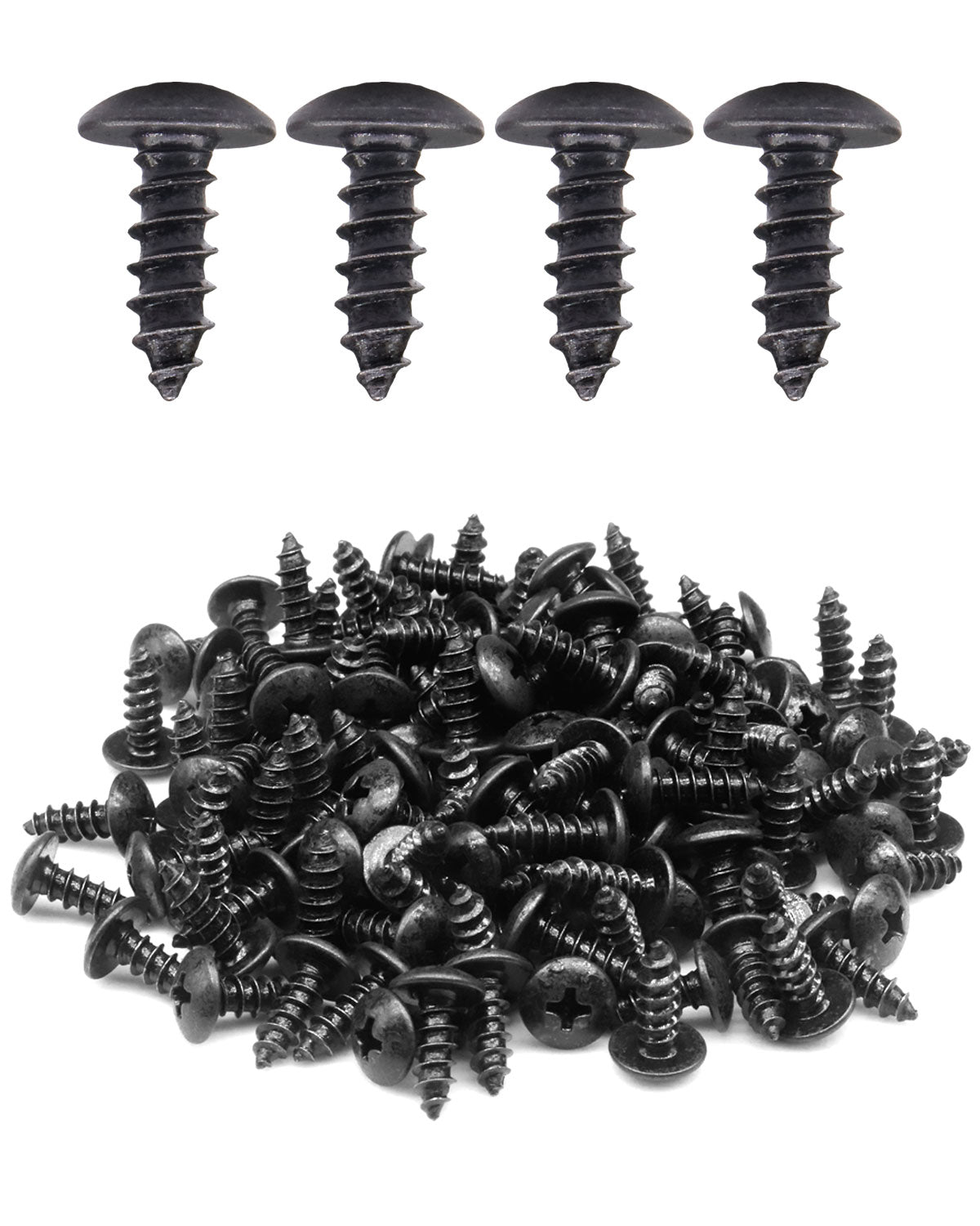 IMScrews 150 шт. # 8 x 1/2 дюйма шурупы для фермы Phillips с черным оксидным покрытием