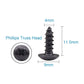 IMScrews 150 шт. # 8 x 1/2 дюйма шурупы для фермы Phillips с черным оксидным покрытием