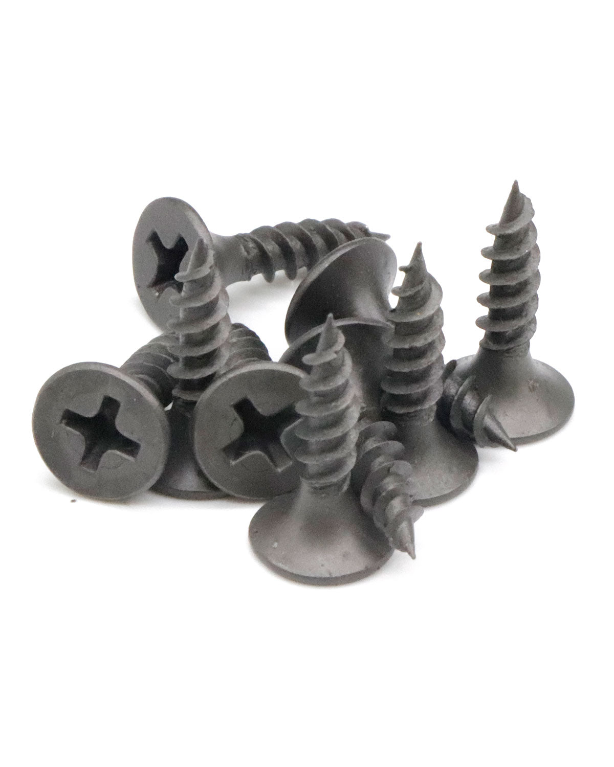 IMScrews 200pcs #6 x 5/8" Flat Head Phillips Drywall Screws Fine Thread Sharp Point Wood Screw, Carbon Steel 1022A, Gray Phosphate