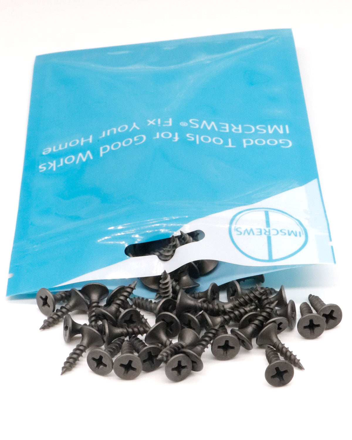 IMScrews 200pcs #6 x 5/8" Flat Head Phillips Drywall Screws Fine Thread Sharp Point Wood Screw, Carbon Steel 1022A, Gray Phosphate