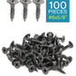 IMScrews 100pcs #6x5/8" Flat Head Phillips Drywall Screws Fine Thread Sharp Point Wood Screw, Carbon Steel 1022A, Gray Phosphate