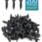 IMScrews 200pcs #6 x 5/8" Flat Head Phillips Drywall Screws Fine Thread Sharp Point Wood Screw, Carbon Steel 1022A, Black Phosphate