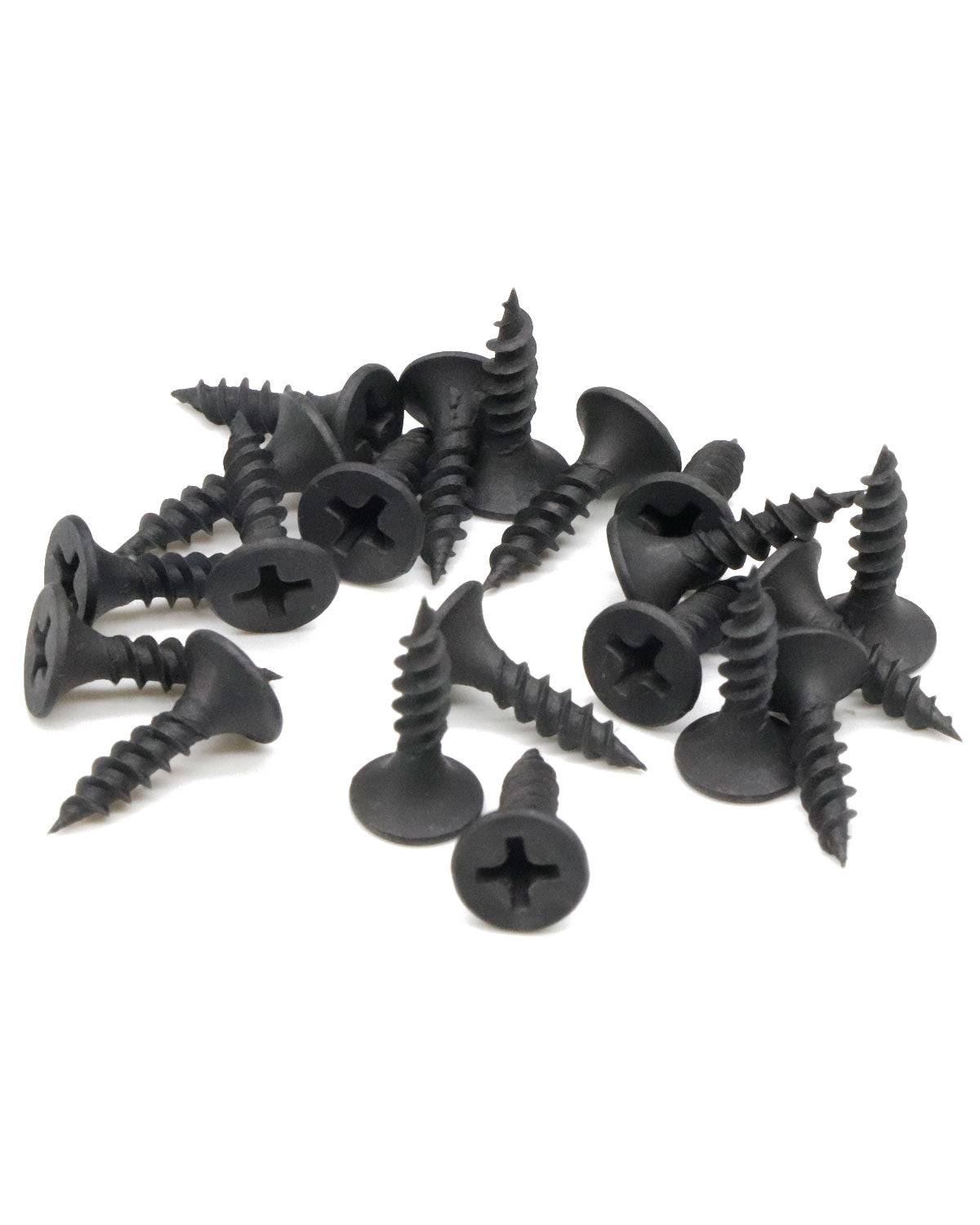 IMScrews 200pcs #6 x 5/8" Flat Head Phillips Drywall Screws Fine Thread Sharp Point Wood Screw, Carbon Steel 1022A, Black Phosphate