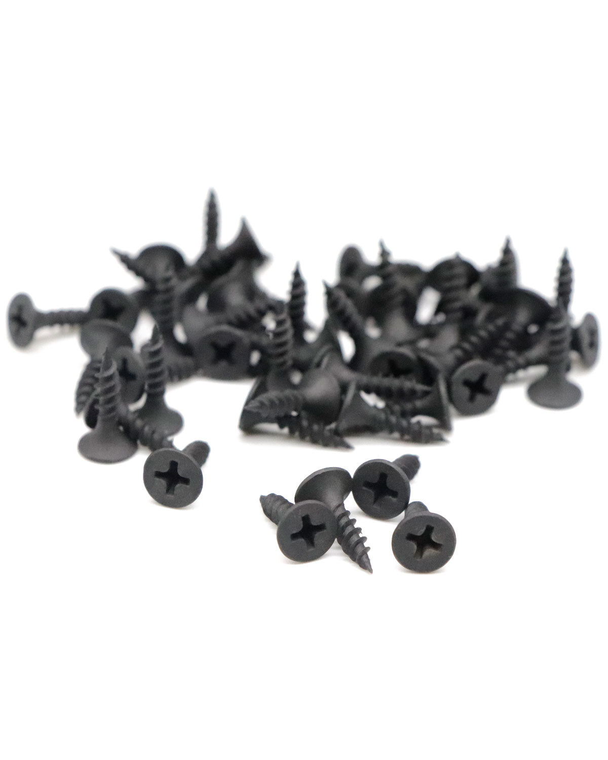 IMScrews 200pcs #6 x 5/8" Flat Head Phillips Drywall Screws Fine Thread Sharp Point Wood Screw, Carbon Steel 1022A, Black Phosphate