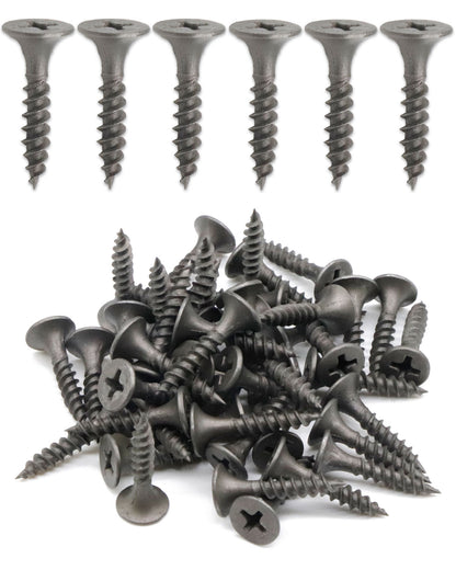 IMScrews 200pcs #6x3/4" Flat Head Phillips Drywall Screws Fine Thread Sharp Point Wood Screw, Carbon Steel 1022A, Gray Phosphate