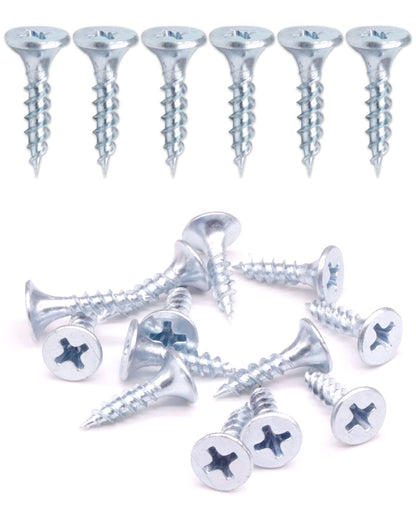 IMScrews #6x3/4" Flat Head Phillips Drywall Screws Fine Thread Sharp Point Wood Screw Assortment Kit, Carbon Steel 1022A (200pcs #6x3/4", Zinc Coated)