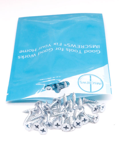 IMScrews #6x3/4" Flat Head Phillips Drywall Screws Fine Thread Sharp Point Wood Screw Assortment Kit, Carbon Steel 1022A (200pcs #6x3/4", Zinc Coated)