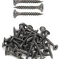 Flat Head Wood Screws, 100pcs #6 x 1 Inch Phillips Drywall Screws with Fine Thread, Self Tapping Screws for Metal, Sheet Rock, Timber, Outdoor Indoor Use, Carbon Steel Gray Phosphate by IMSCREWS