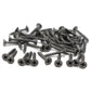 Flat Head Wood Screws, 100pcs #6 x 1 Inch Phillips Drywall Screws with Fine Thread, Self Tapping Screws for Metal, Sheet Rock, Timber, Outdoor Indoor Use, Carbon Steel Gray Phosphate by IMSCREWS