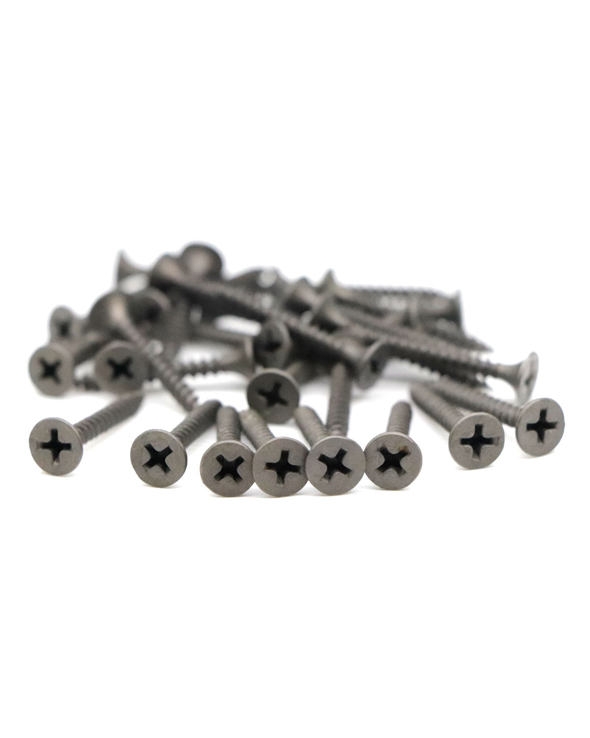 IMScrews 100pcs #6 x 1-1/8" Flat Head Phillips Drywall Screws Fine Thread Sharp Point Wood Screw, Carbon Steel 1022A, Gray Phosphate