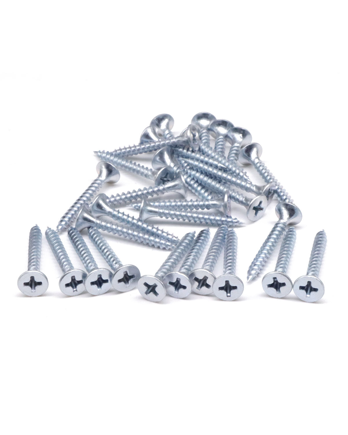 IMScrews 200pcs #6 x 1-1/8" Flat Head Phillips Drywall Screws Fine Thread Sharp Point Wood Screw, Carbon Steel 1022A, Zinc Coated