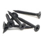 200PCS #6 x 1-1/4 Inch Black Drywall Screws, Flat Head Phillips Wood Screws, Sheetrock Screws with Fine Thread Phosphate, Self Tapping Screws for Metal, Drywall, Wooden, Outdoor and Indoor by IMSCREWS