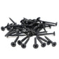 200PCS #6 x 1-1/4 Inch Black Drywall Screws, Flat Head Phillips Wood Screws, Sheetrock Screws with Fine Thread Phosphate, Self Tapping Screws for Metal, Drywall, Wooden, Outdoor and Indoor by IMSCREWS