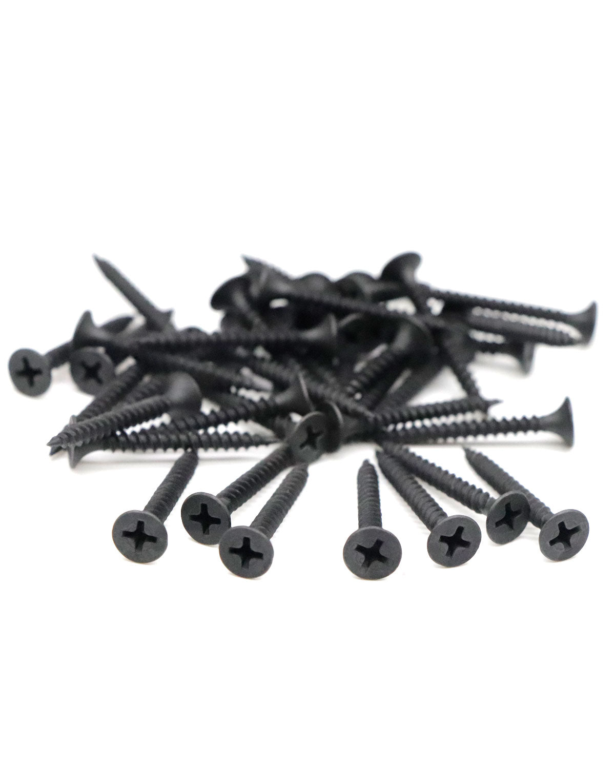 IMSCREWS Black #6 x 1-1/4 Inch Drywall Screws, Flat Head Phillips Wood Screws 100pcs, Sheetrock Screws with Fine Thread Phosphate, Self Tapping Screws for Metal, Drywall, Wooden, Outdoor and Indoor