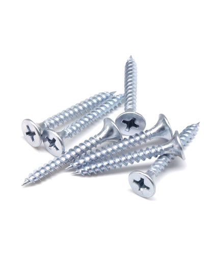 IMScrews 200шт #6 x 1-3/8" Шурупы для гипсокартона с плоской головкой Phillips с тонкой резьбой и острым концом Шуруп по дереву, углеродистая сталь 1022A, оцинкованный