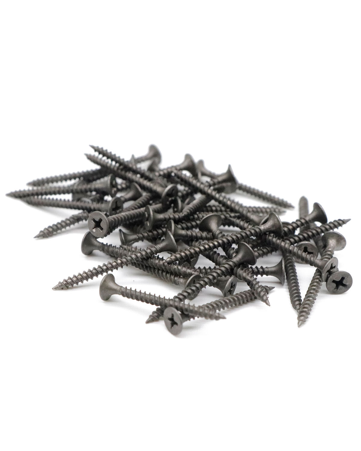 Drywall Screws, 200PCS #6 x 1-1/2" Flat Head Phillips Wood Screws, Sheetrock Screws with Fine Thread Gray Phosphate, Self Tapping Screws for Metal, Drywall, Wooden, Outdoor and Indoor by IMSCREWS