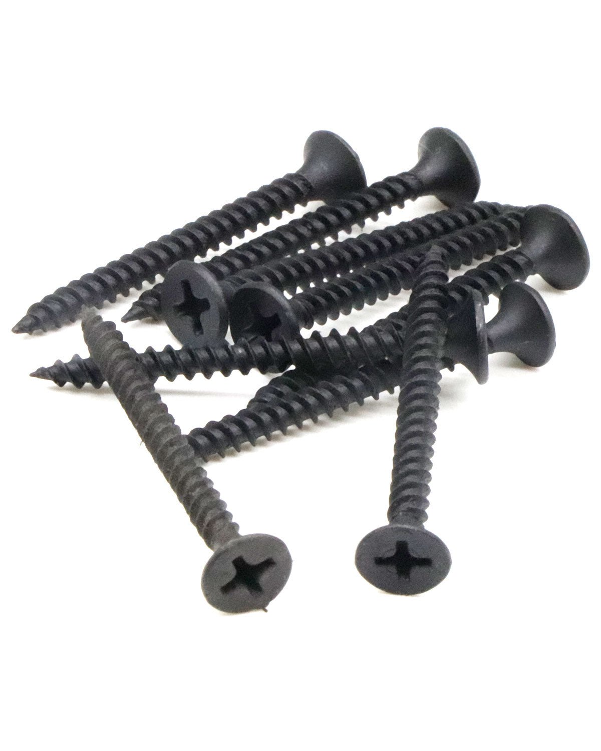 IMScrews 200pcs #6x1-1/2" Flat Head Phillips Drywall Screws Fine Thread Sharp Point Wood Screw, Carbon Steel 1022A, Black Phosphate