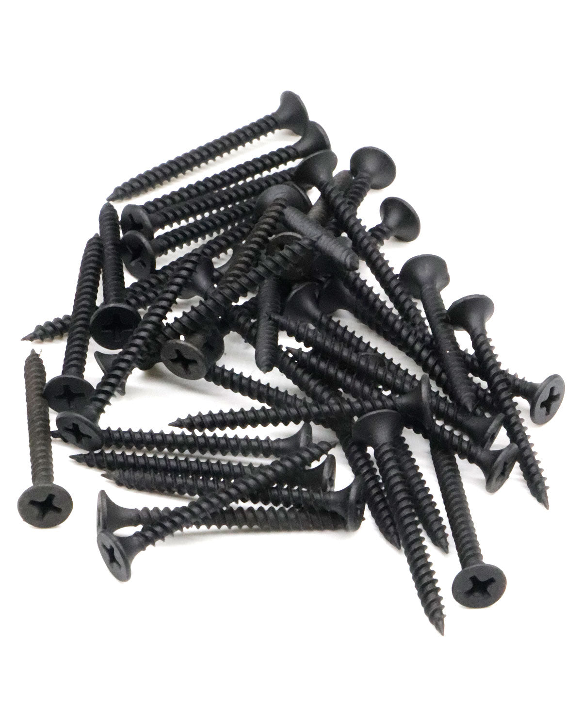 IMScrews 200pcs #6x1-1/2" Flat Head Phillips Drywall Screws Fine Thread Sharp Point Wood Screw, Carbon Steel 1022A, Black Phosphate