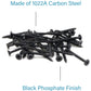IMScrews 100шт #6x1-1/2" Шурупы для гипсокартона с плоской головкой Phillips с тонкой резьбой и острым концом Шуруп по дереву, углеродистая сталь 1022A, черный фосфат
