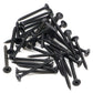 IMScrews 100шт #6x1-1/2" Шурупы для гипсокартона с плоской головкой Phillips с тонкой резьбой и острым концом Шуруп по дереву, углеродистая сталь 1022A, черный фосфат