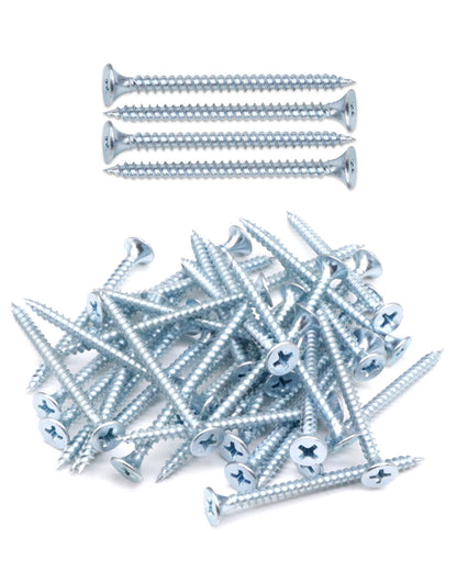 IMScrews 100pcs #6 x 1-3/4" Flat Head Phillips Drywall Screws Fine Thread Sharp Point Wood Screw, Carbon Steel 1022A, Zinc Coated