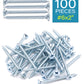 IMScrews 100шт #6 x 2" Шурупы для гипсокартона с плоской головкой и крестообразным шлицем Шуруп с тонкой резьбой и острым концом, углеродистая сталь 1022A, оцинкованный