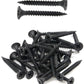 IMSCREWS Drywall Screws, 7 x 1-3/8 Inch Phillips Flat Wood Screws 200pcs, Fine Thread Black Phosphate, Self-Tapping Carbon Steel Interior Screws for Timber MDF Sheetrock