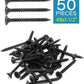 IMScrews 50шт #8x1-1/2" Шурупы для гипсокартона с плоской головкой Phillips с тонкой резьбой и острым концом Ассортимент шурупов по дереву, углеродистая сталь 1022A, черный фосфат