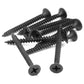 IMScrews 50шт #8x1-1/2" Шурупы для гипсокартона с плоской головкой Phillips с тонкой резьбой и острым концом Ассортимент шурупов по дереву, углеродистая сталь 1022A, черный фосфат