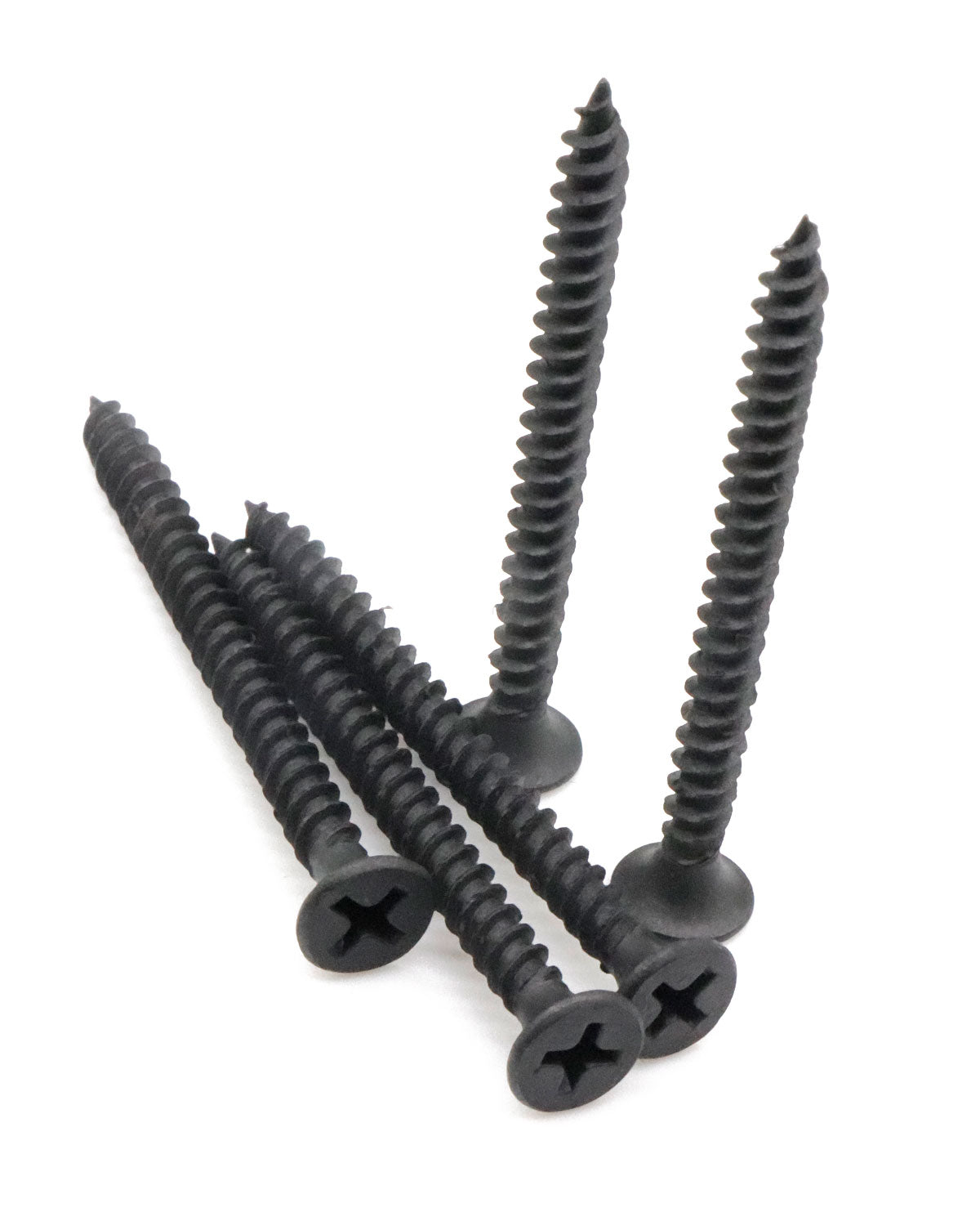 IMScrews 50pcs #8x2" Flat Head Phillips Drywall Screws Fine Thread Sharp Point Wood Screw Assortment Kit, Carbon Steel 1022A, Black Phosphate