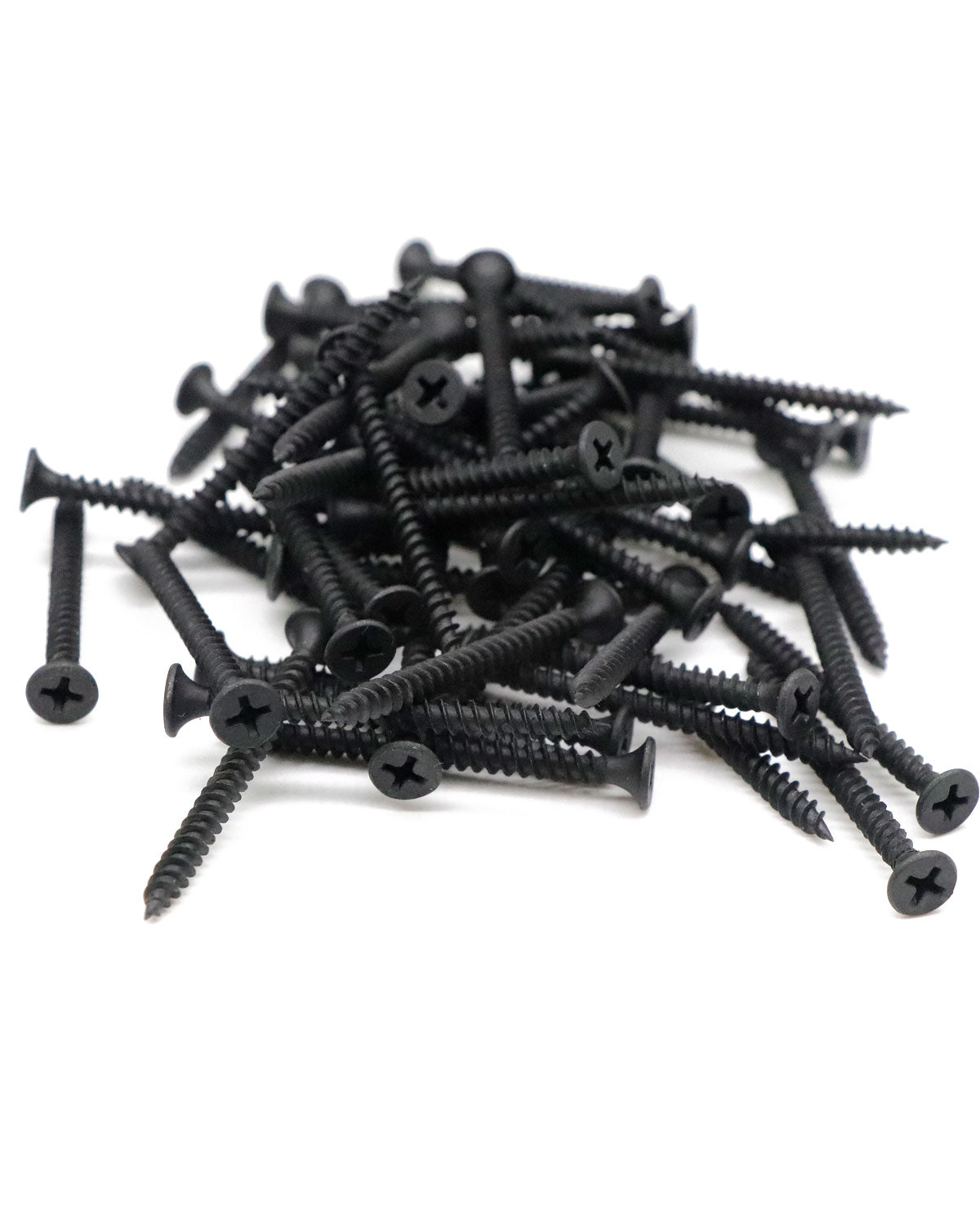 IMScrews 100pcs #8x2" Flat Head Phillips Drywall Screws Fine Thread Sharp Point Wood Screw Assortment Kit, Carbon Steel 1022A, Black Phosphate