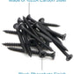 IMScrews 100pcs #8x2-1/4" Flat Head Phillips Drywall Screws Fine Thread Sharp Point Wood Screw Assortment Kit, Carbon Steel 1022A, Black Phosphate
