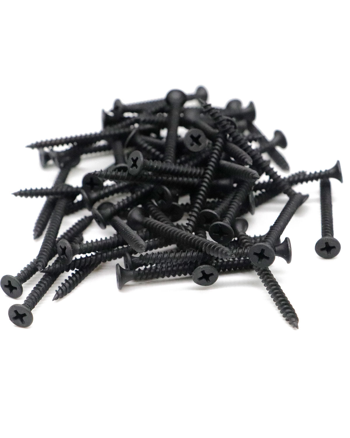 IMScrews 100pcs #8x2-1/4" Flat Head Phillips Drywall Screws Fine Thread Sharp Point Wood Screw Assortment Kit, Carbon Steel 1022A, Black Phosphate