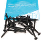 IMScrews 100pcs #8x2-1/4" Flat Head Phillips Drywall Screws Fine Thread Sharp Point Wood Screw Assortment Kit, Carbon Steel 1022A, Black Phosphate