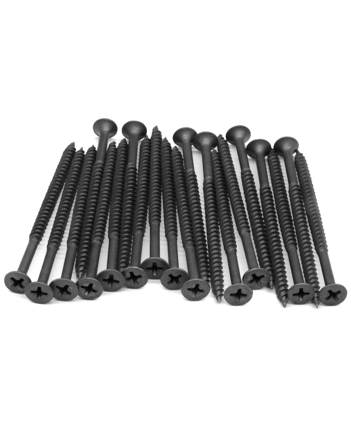 IMScrews 100pcs #8x2-3/4" Flat Head Phillips Drywall Screws Fine Thread Sharp Point Wood Screw Assortment Kit, Carbon Steel 1022A, Black Phosphate