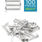 IMScrews 100 Qty #6 x 3/4"(20mm) Truss 304 Stainless Phillips Head Wood Screws