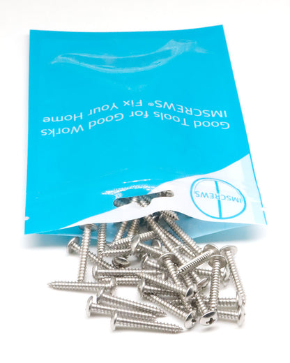 IMScrews #6 x 1 "(25 мм) 100 шт., нержавеющая сталь 304 с крестообразной головкой, саморезы для листового металла, ассортиментный набор