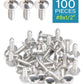 IMScrews 100 шт. # 8 x 1/2 дюйма (13 мм) шурупы с крестообразной головкой для дерева, сверхмощные шурупы из нержавеющей стали 18-8 (304)