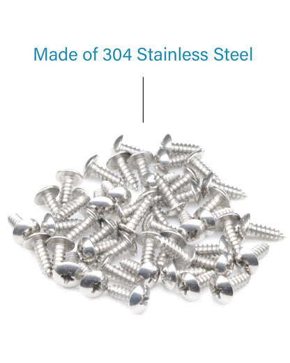 IMScrews 100 шт. # 8 x 1/2 дюйма (13 мм) шурупы с крестообразной головкой для дерева, сверхмощные шурупы из нержавеющей стали 18-8 (304)